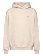 Lyle & Scott Heavy Weight Drop Shoulder Hoodie Kräm