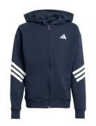 Adidas Sportswear J Fi 3S Fz Hd Marinblå