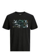 Jack & J S Jjgeplas Tee Ss Crew Neck Jnr Svart