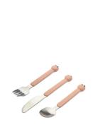 Liewood Tove Peach Cutlery Set Rosa