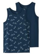 Name It Nkmtank Top 2P Titan Skater Noos Marinblå