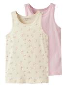 Name It Nmftank Top 2P Flower Noos Rosa