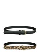 Pieces Pcoline 2-Pack Jeans Belt Noos Svart