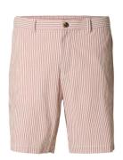 Selected Slhregular-Karl Seersucker Shorts Röd