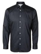 Selected Slhslimperformance Aop Shirt Ls Marinblå