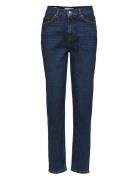 Selected Slfamy Hw Slim Row Blue Jeans U Blå