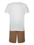 Calvin Klein S/S Short Set Brun
