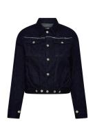 ALOHAS Sand Indigo Denim Jacket Marinblå