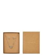 Pilgrim Harlan Gift Set, Necklace & Earrings, Silver-Plated Silver