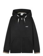 BOSS Hooded Cardigan Svart