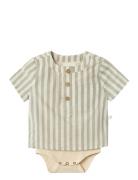 Lil'Atelier Nbmdino Ss Loose Body Shirt Lil Beige