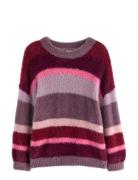 Lindex Sweater Stripe Featheryarn Lila