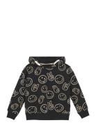 Minymo Sweatshirt Ls Aop Svart