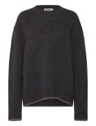 Hope Box Sweater Blue Brown Melange Yak-48 Brun