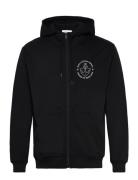 Makia Hook Hooded Zip Sweatshirt Svart