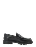 Bianco Biajeff Penny Loafer Texas Tumbled Svart