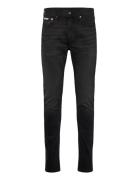 Calvin Klein Jeans Slim Taper Black Oil Slick Jean Svart