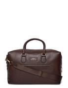 Polo Ralph Lauren Pebbled Leather Duffel Brun