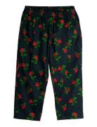 Mini Rodini Lingonberries Aop Woven Trousers Svart