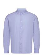 Mango Regular-Fit Striped Cotton Shirt Blå