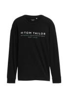 Tom Tailor Printed Longsleeve Svart