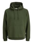 Jack & J S Jjebradley Sweat Hood Noos Khaki Green