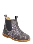 ANGULUS Booties - Flat - With Zipper Silver