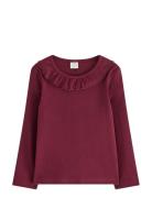 Lindex Ribbet Top Burgundy