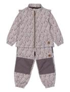 Mikk-line Thermal+ Frill Set Aop Grå