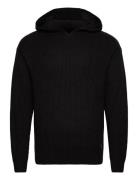 Jack & J S Jjpannel Knit Hoodie Svart