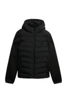 Superdry Hooded Storm Knit Hybrid Jkt Svart