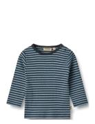 Wheat T-Shirt L/S Stig Blå