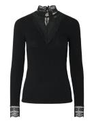 YAS Yasellina Ls High Neck Top S. Noos Svart