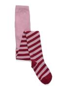 Melton Candy Stripe Tights Röd