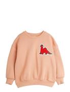 Mini Rodini Dino Patch Sweater Korall