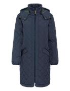 Cream Crarwen Jacket W. Hood Marinblå