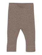 Fixoni Leggings Melange Rib Brun