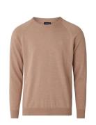 Lexington Clothing Dean Merino Crew Neck Sweater Beige