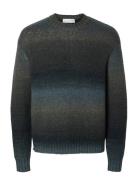 Selected Slhgaard Relaxed Ls Knit Crew Neck Marinblå