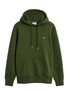 GANT Reg Shield Hoodie Grön