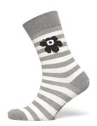 Marimekko Kasvaa Tasaraita Unikko Grå