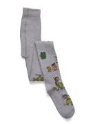 Geggamoja Pettson & Findus Stockings Grey Melange Grå