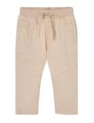 Boboli Stretch Gabardine Trousers Beige