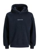 Jack & J S Jorvesterbro Teddy Sweat Hood Sn Marinblå