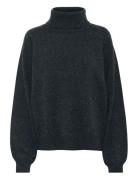 Gestuz Manzigz Wool Rollneck Noos Grå