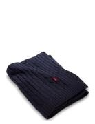 Ralph Lauren Home Cable Throw Blå