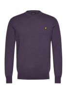 Lyle & Scott Cotton Merino Crew Neck Jumper Lila