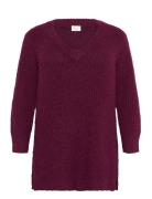 Kaffe Curve Kcania Pullover Burgundy