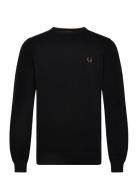 Fred Perry Pique Stitch Jumper Svart