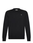 GANT Casual Cotton C-Neck Svart